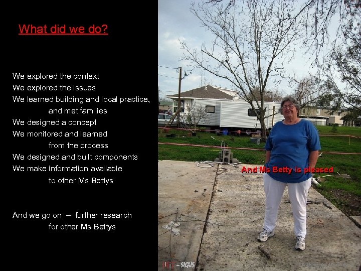 What did we do? We explored the context We explored the issues We learned