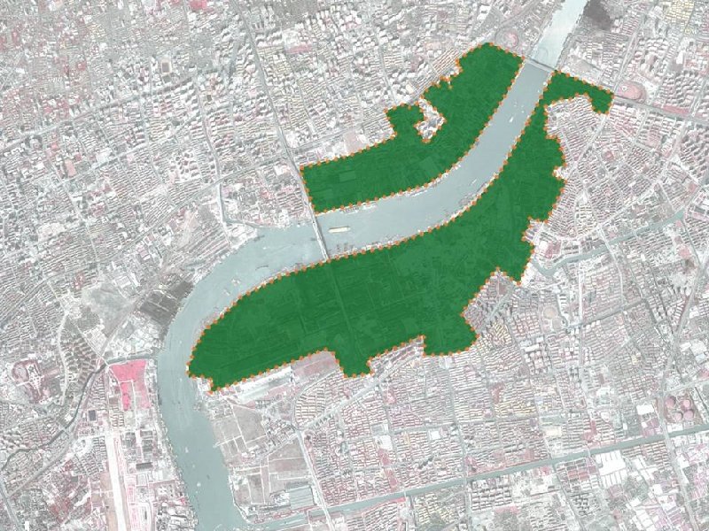 世博会园区现状航拍图 Shanghai 