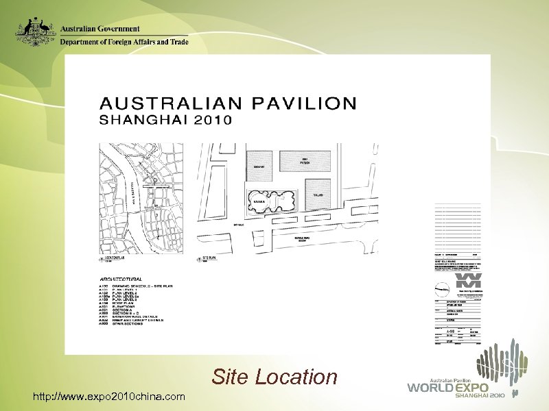 Site Location http: //www. expo 2010 china. com 