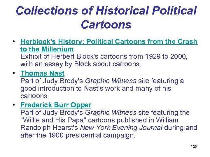 Collections of Historical Political Cartoons • Herblock's History: Political Cartoons from the Crash to