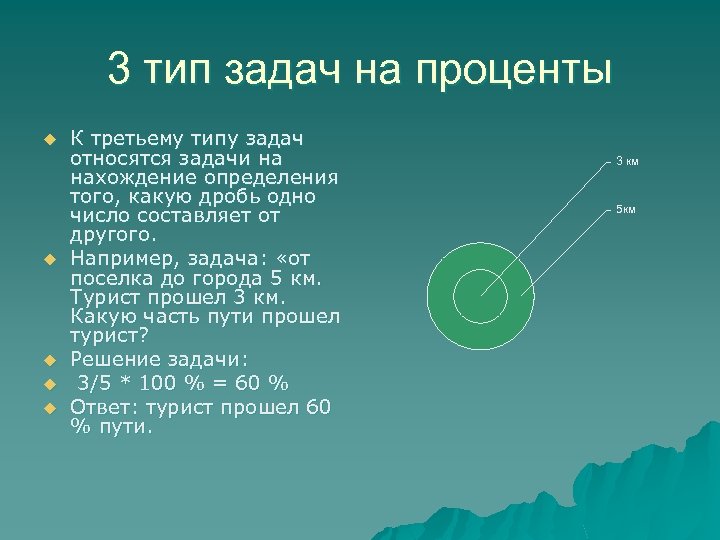 3 тип задач на проценты u u u К третьему типу задач относятся задачи