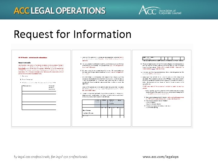Request for Information 