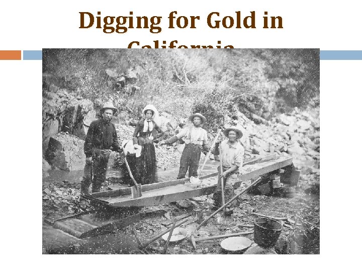Digging for Gold in California 