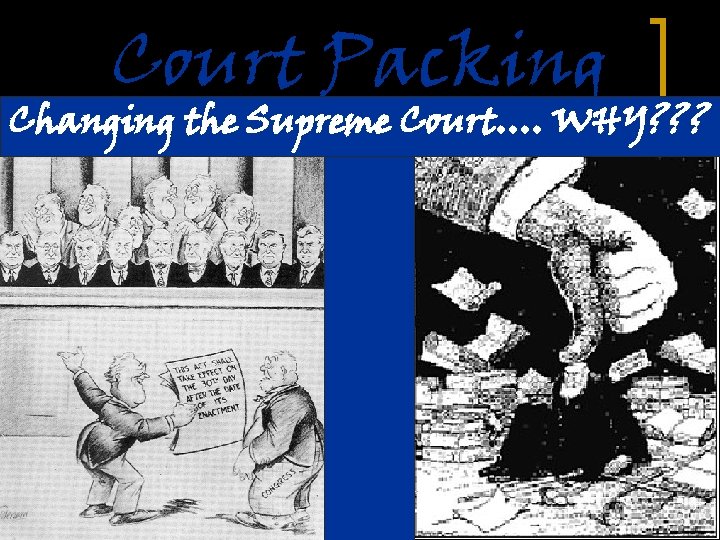 Court Packing Changing the Supreme Court…. WHY? ? ? 