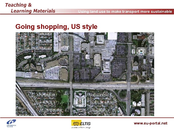 Using land use to make transport more sustainable Going shopping, US style www. eu-portal.