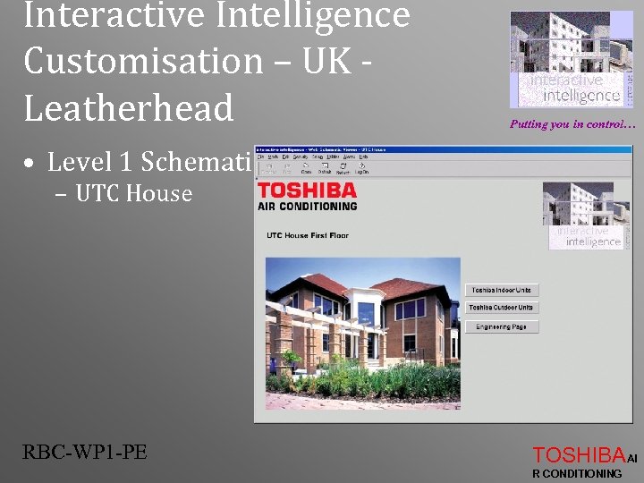 Interactive Intelligence Customisation – UK Leatherhead Putting you in control… • Level 1 Schematic