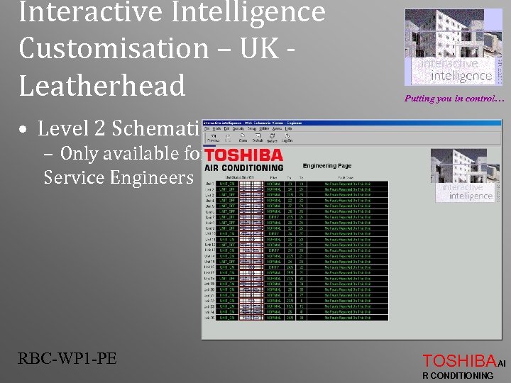 Interactive Intelligence Customisation – UK Leatherhead Putting you in control… • Level 2 Schematic