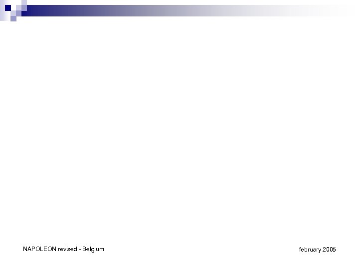 NAPOLEON revised - Belgium february 2005 