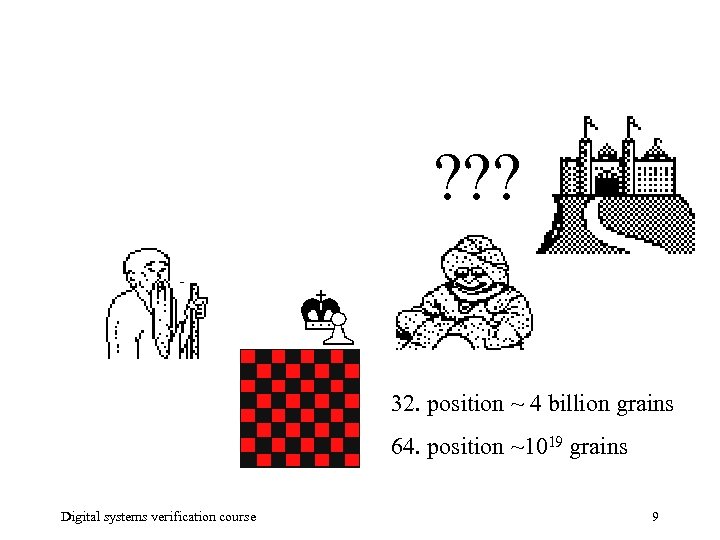 jne… ? ? ? 32. position ~ 4 billion grains 64. position ~1019 grains