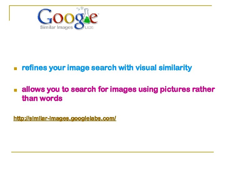 n n refines your image search with visual similarity allows you to search for