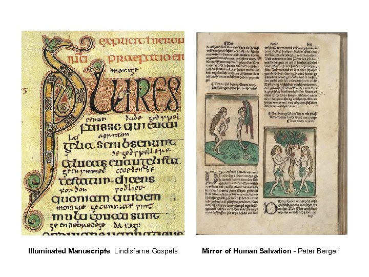 Illuminated Manuscripts Lindisfarne Gospels Mirror of Human Salvation - Peter Berger 
