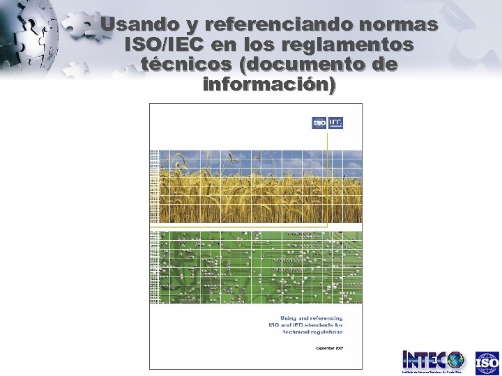 Usando y referenciando normas ISO/IEC en los reglamentos técnicos (documento de información) 