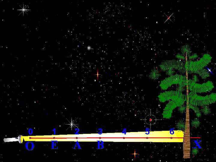 Начертим луч ОХ так, чтобы он шел слева направо. Отметим на этом луче какую-нибудь