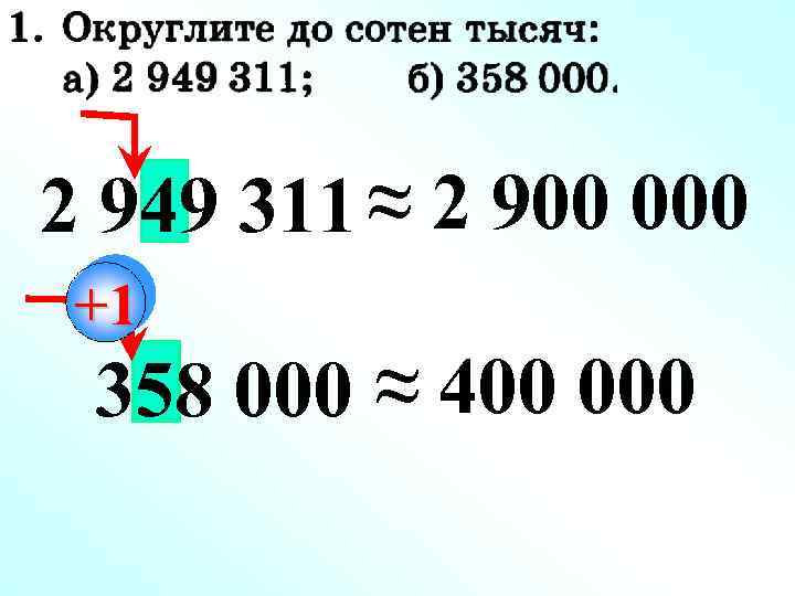 2 949 311 ≈ 2 900 000 +1 358 000 ≈ 400 000 