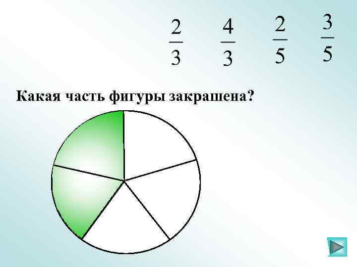 Какая часть фигуры закрашена? 