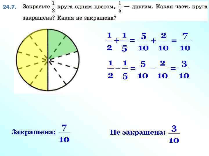 Закрашена: Не закрашена: 