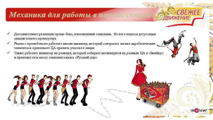 Механика для работы в парках/скверах ü ü ü Дополнительно размещен промо-бокс, наполненный сэмплами. Из