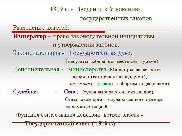 Установите соответствие введение уложения о службе