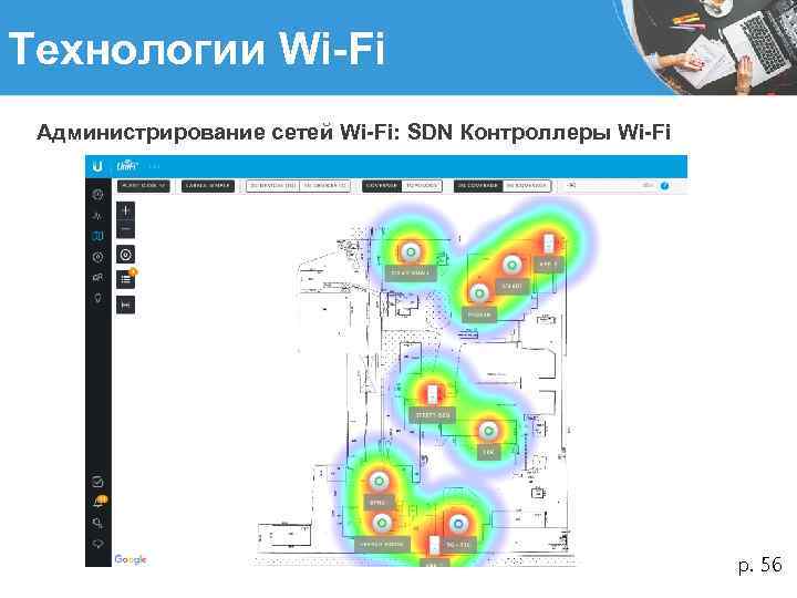 Технологии Wi-Fi Администрирование сетей Wi-Fi: SDN Контроллеры Wi-Fi р. 56 