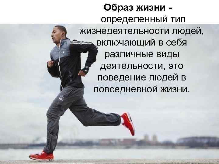 Образ жизни определенный тип жизнедеятельности людей, включающий в себя различные виды деятельности, это поведение