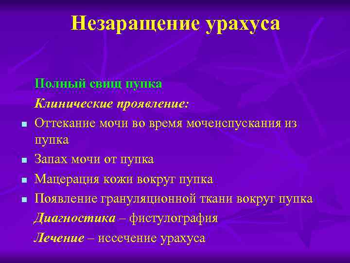 Пороки развития мочевого пузыря и уретры презентация