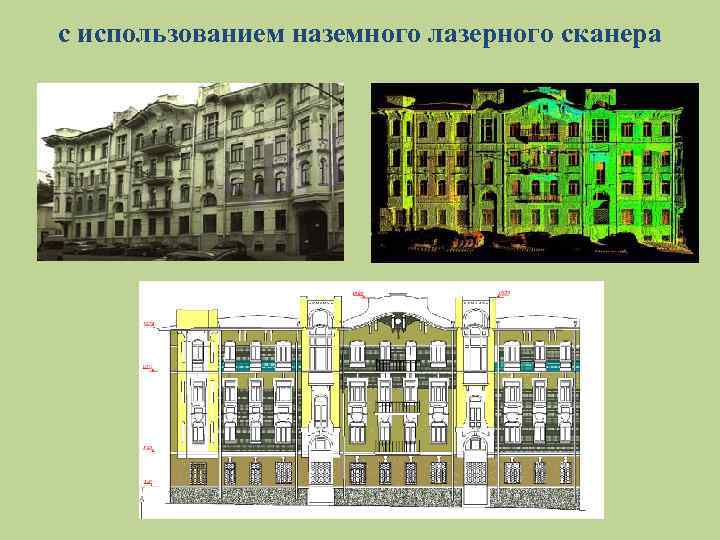 с использованием наземного лазерного сканера 