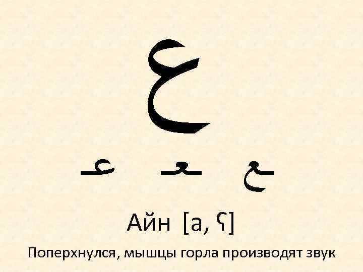 Амин на арабском как пишется