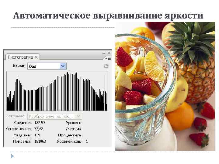 Автоматическое выравнивание яркости 