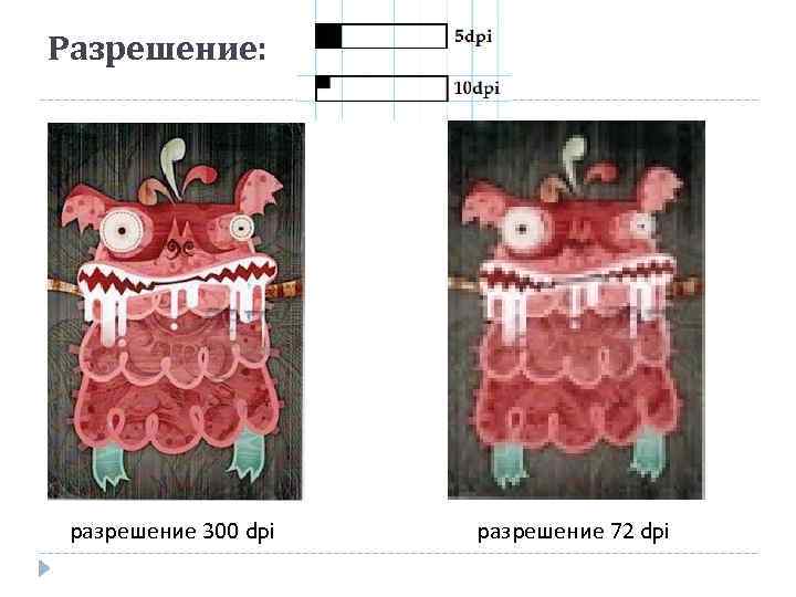 Разрешение: разрешение 300 dpi разрешение 72 dpi 