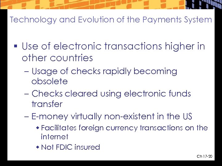 Technology and Evolution of the Payments System § Use of electronic transactions higher in