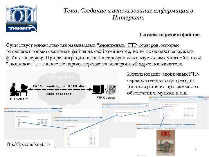 Тема. Создание и использование информации в Интернет. Существует множество так называемых 