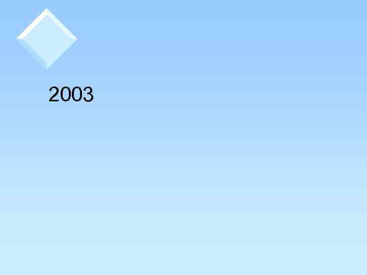  2003 