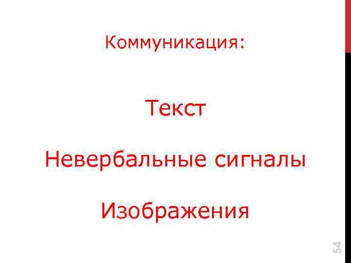 Коммуникация: Текст Невербальные сигналы 54 Изображения 