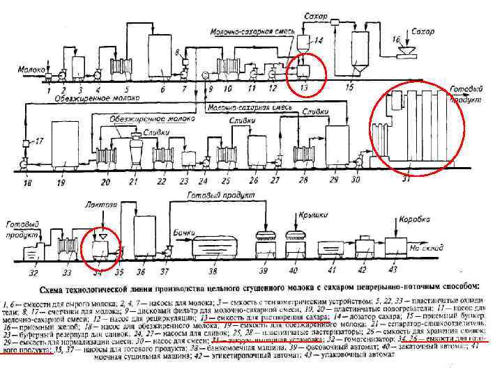 Общая схема производства молочных консервов - 97 фото