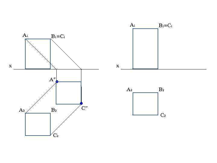 A 1 B 1≡C 1 x x A′′ A 2 B 2 С 2