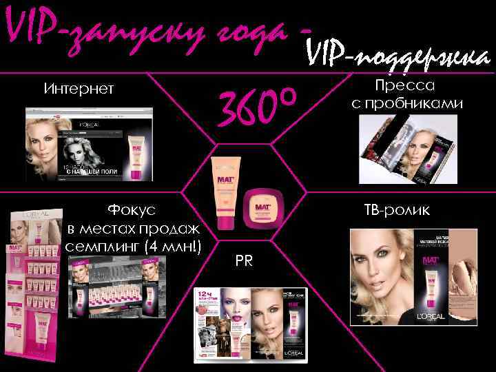 VIP-запуску года -VIP-поддержка Интернет Фокус в местах продаж семплинг (4 млн!) 360º Пресса с