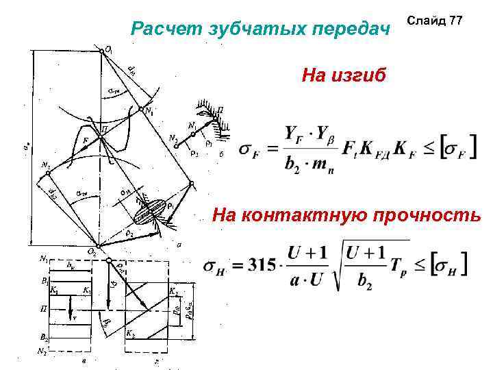 Расчет зубчатых. Зубчатые передачи основы расчета на контактную прочность и изгиб. Расчет цилиндрической зубчатой передачи на контактную прочность. Расчет прямозубой цилиндрической передачи на контактную прочность. Формула расчета зубьев на контактную прочность и на изгиб.