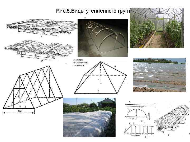Рис. 5. Виды утепленного грунта 