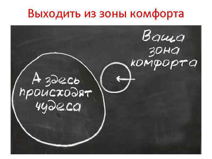 Выходить из зоны комфорта 