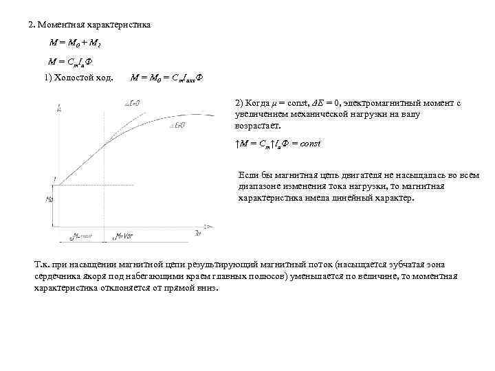 Моментная характеристика асинхронного двигателя