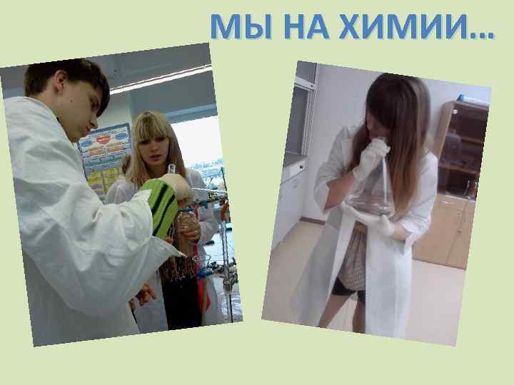 МЫ НА ХИМИИ… 