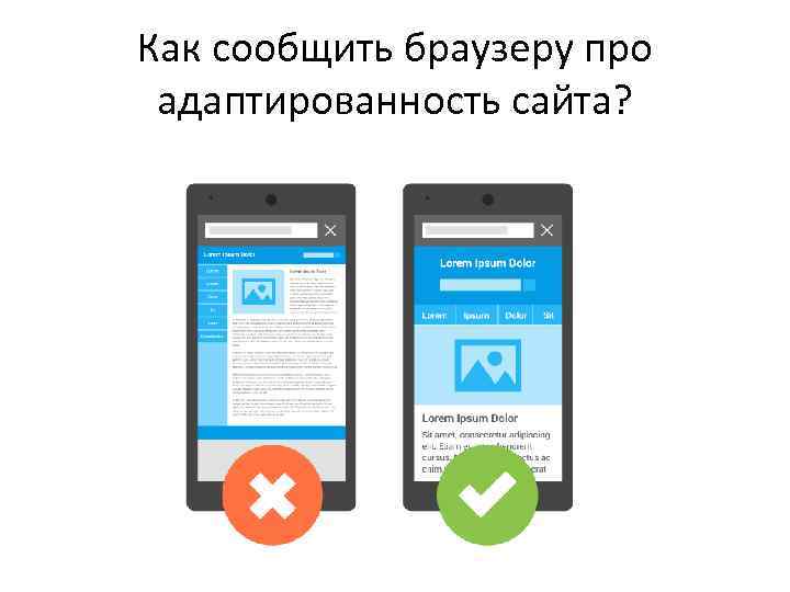 Как сообщить браузеру про адаптированность сайта? 