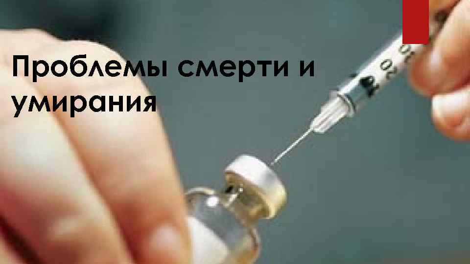 Проблемы смерти и умирания 