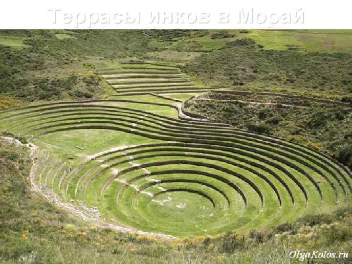 Террасы инков в Морай 