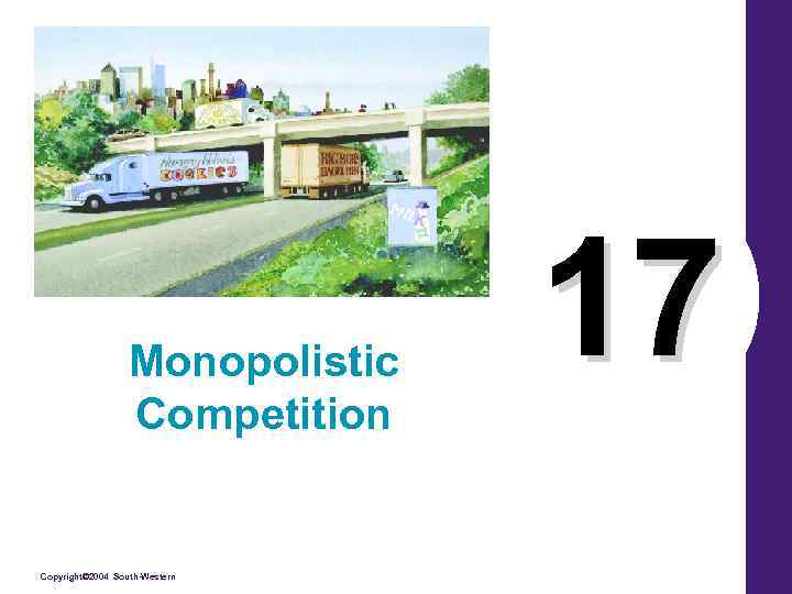 Monopolistic Competition Copyright© 2004 South-Western 17 