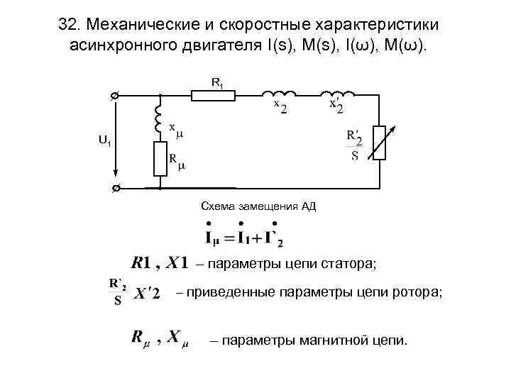 Схема параметры