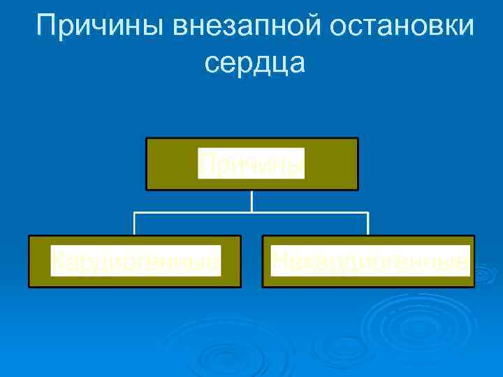 Причины внезапной остановки сердца 