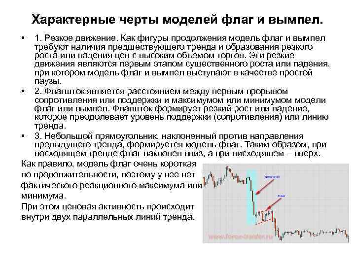 Характерные черты моделей флаг и вымпел. • 1. Резкое движение. Как фигуры продолжения модель