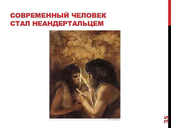 35 СОВРЕМЕННЫЙ ЧЕЛОВЕК СТАЛ НЕАНДЕРТАЛЬЦЕМ 