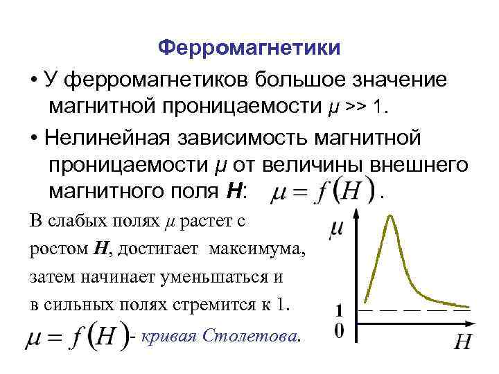 Зависимость от магнитного поля